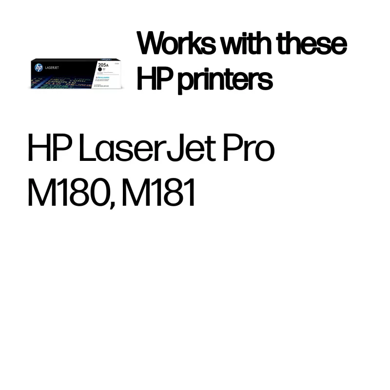 Cartucho de toner original HP 205A preto LaserJet, 1100 páginas, preto, 1 unid.