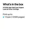 Cartucho de toner original HP 203X alta capacidade ciano LaserJet