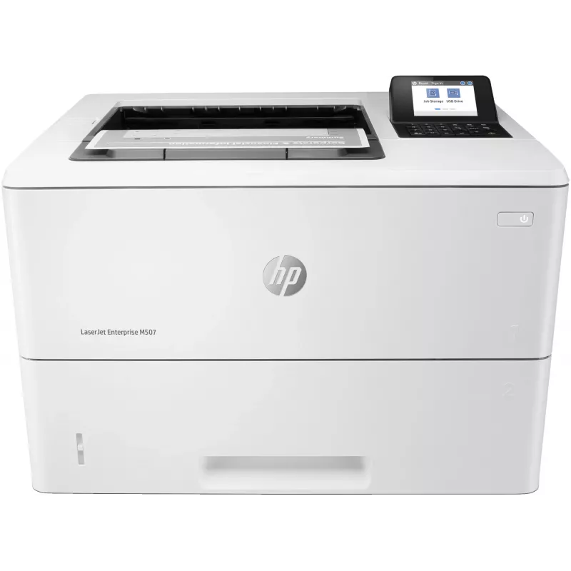 HP LaserJet Enterprise M507dn, Laser, 1200 x 1200 DPI, A4, 43 ppm, impressão frente e verso, com rede