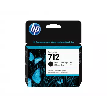 HP 712 80 ml Tinteiro DesignJet Preto