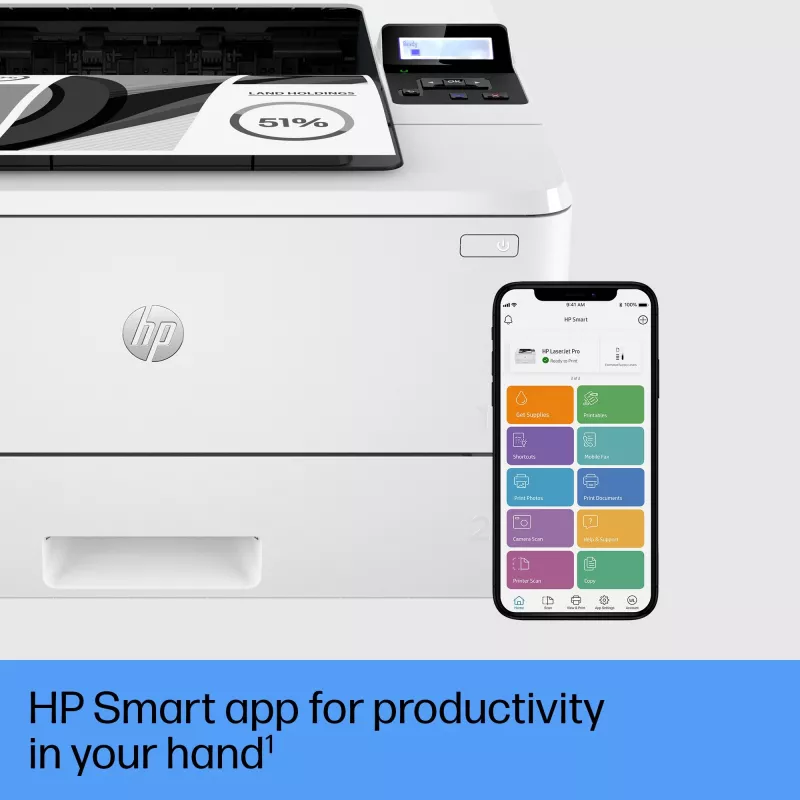 HP LaserJet Pro 4002dn Impressora, Laser, 1200 x 1200 DPI, A4, 40 ppm, impressão frente e verso, Branco