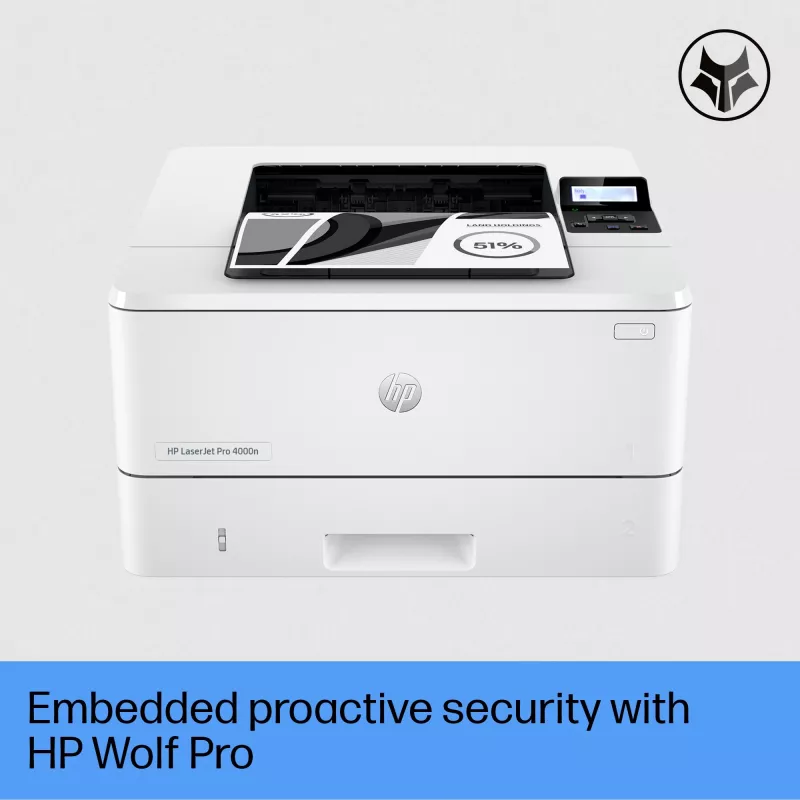 HP LaserJet Pro 4002dn Impressora, Laser, 1200 x 1200 DPI, A4, 40 ppm, impressão frente e verso, Branco