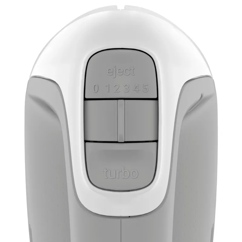 Batedeira manual Tefal Prep'Mix HT450B — 450 W, 5 velocidades, turbo, batedores de metal, branco