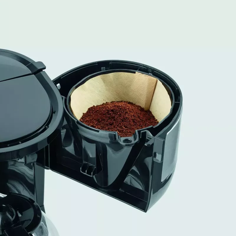 Máquina de café de filtro SEVERIN KA 4808 — 4 chávenas, 750 W, jarro de vidro, caixa em aço inoxidável, sistema anti-gota