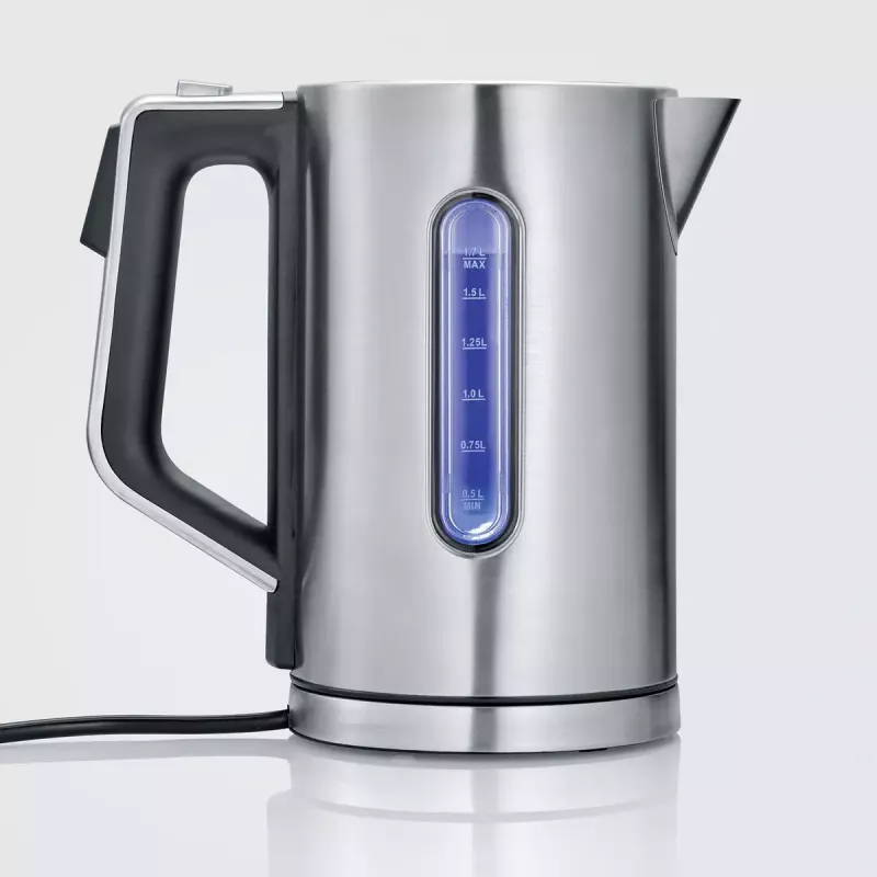 Chaleira elétrica Severin 1.7 L 3000 W preto aço inoxidável