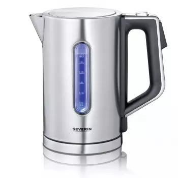 Chaleira elétrica Severin 1.7 L 3000 W preto aço inoxidável