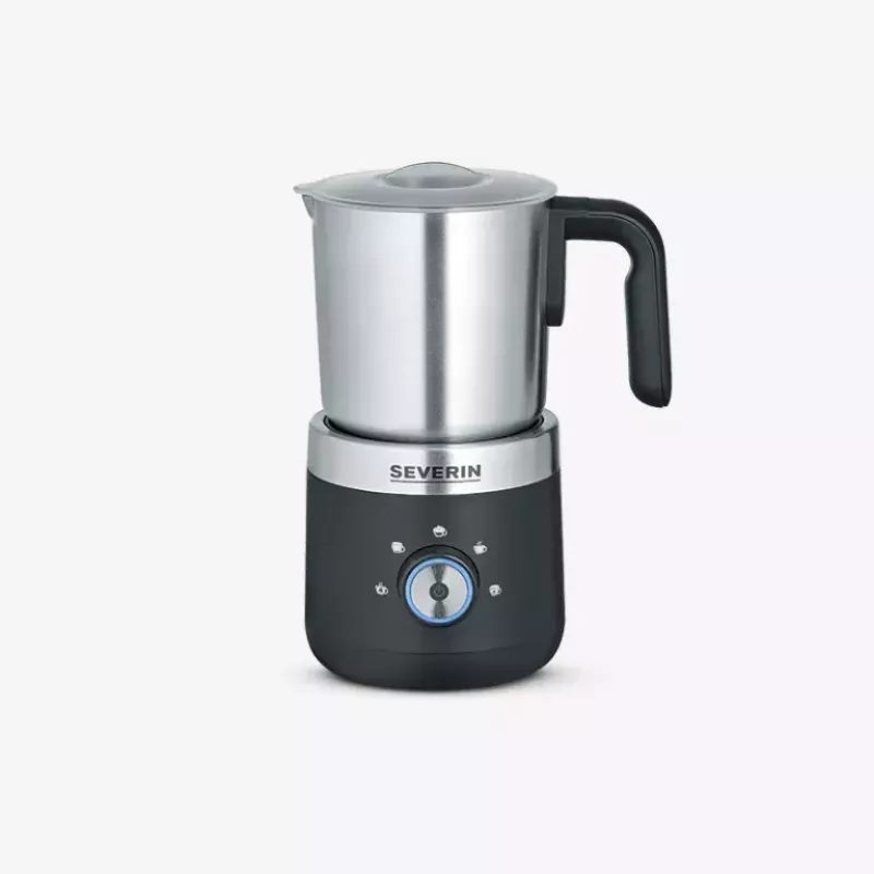 Espumador de leite elétrico manual Severin 3588 preto prateado 550W