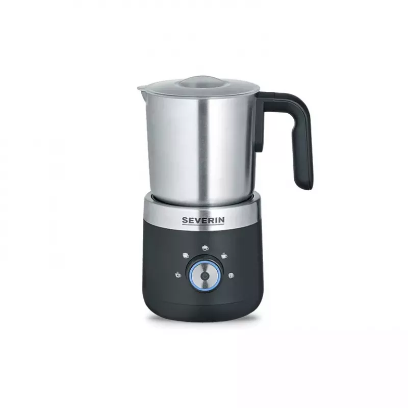 Espumador de leite elétrico manual Severin 3588 preto prateado 550W