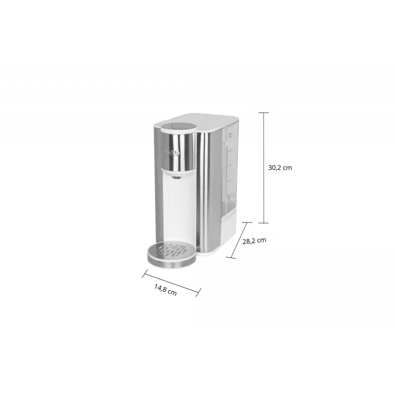 Chaleira Unold Ava 2,5 l 2600 W prateado, branco