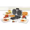 Máquina de waffles Unold 48241 2 waffles 1300 W preto, prateado
