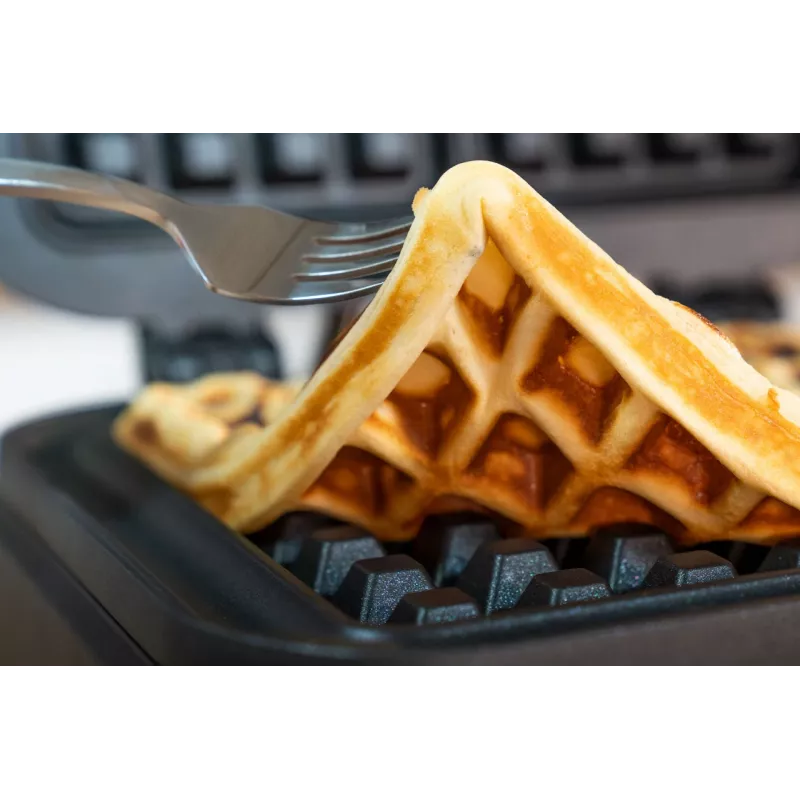 Máquina de waffles Unold waffle belga Bruxelas 2 waffles retangular preto 1500 W