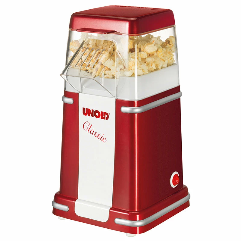 Máquina de pipocas Unold Classic vermelho, prateado, branco 900 W