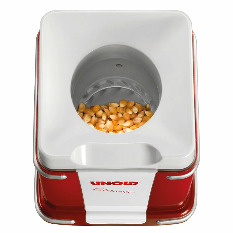 Máquina de pipocas Unold Classic vermelho, prateado, branco 900 W