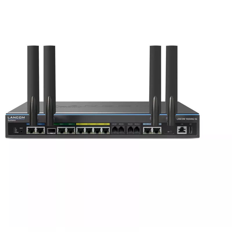 Router com fios Lancom Systems 1926VAG-5G Gigabit Ethernet preto