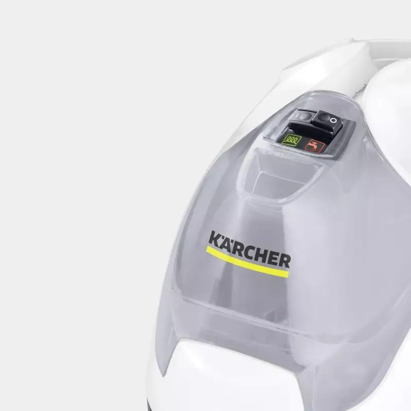 Limpa-vidros a vapor cilíndrico Kärcher SC 4 EasyFix IRON 0,8 l 2000 W preto branco