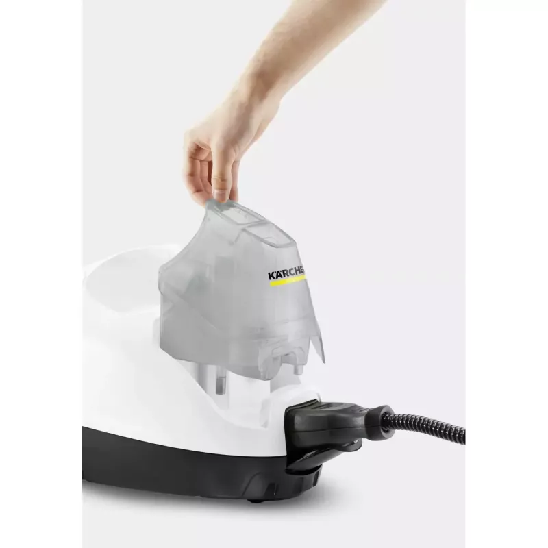 Limpa-vidros a vapor cilíndrico Kärcher SC 4 EasyFix IRON 0,8 l 2000 W preto branco