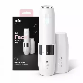 Depiladora facial Braun Face FS1000 Mini para mulher - branco