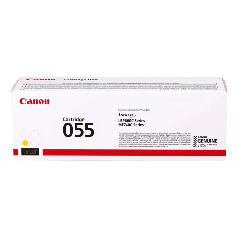 Cartucho de toner Canon 055 1 unid. original amarelo
