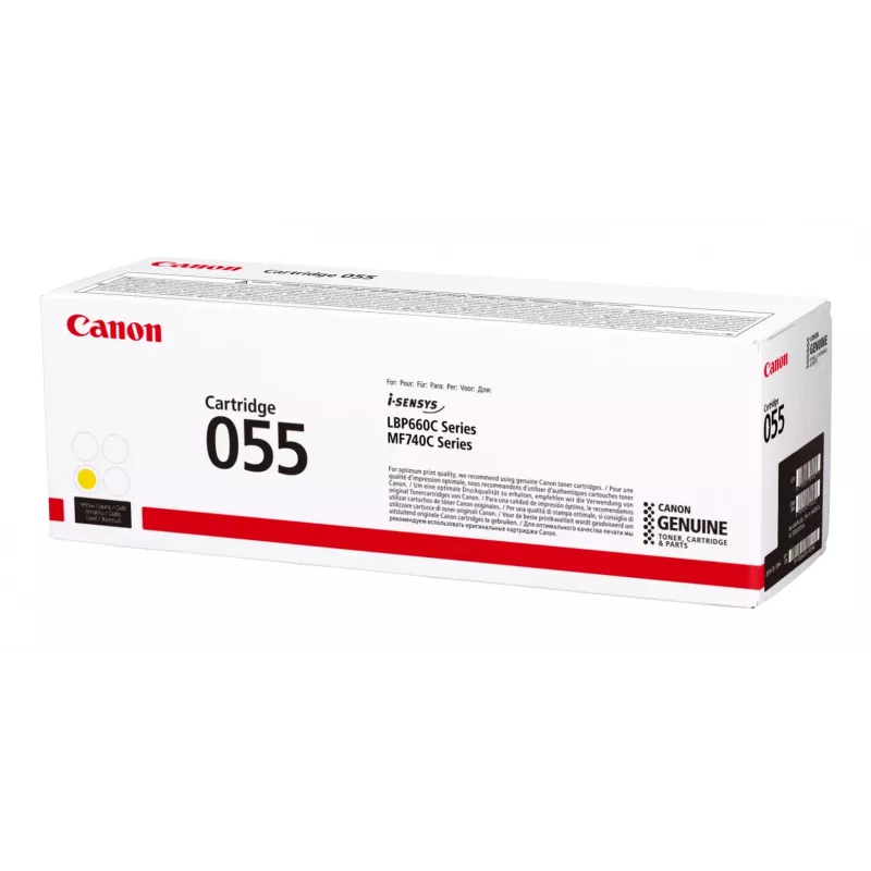 Cartucho de toner Canon 055 1 unid. original amarelo