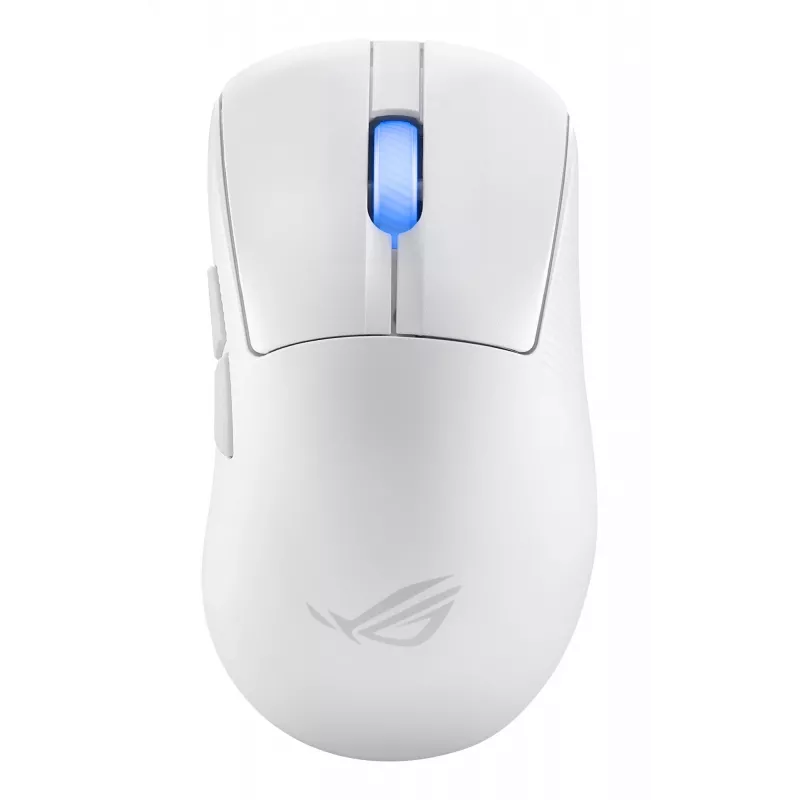Rato gaming ASUS ROG Keris II Ace Wireless AimPoint White para destro RF Wireless + Bluetooth + USB Type-A Ótico 42000 DPI