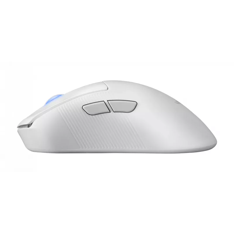 Rato gaming ASUS ROG Keris II Ace Wireless AimPoint White para destro RF Wireless + Bluetooth + USB Type-A Ótico 42000 DPI