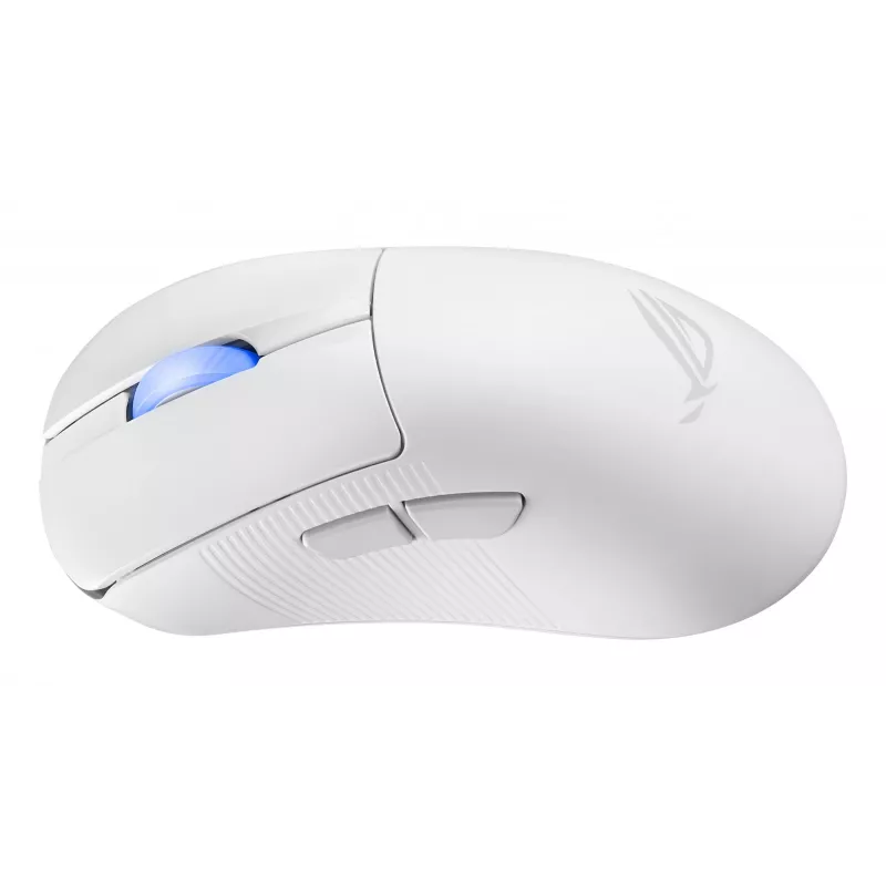 Rato gaming ASUS ROG Keris II Ace Wireless AimPoint White para destro RF Wireless + Bluetooth + USB Type-A Ótico 42000 DPI
