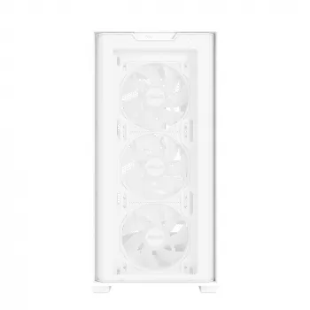 Caixa de PC ASUS A21 PLUS Micro ATX branco — suporta Micro ATX/Mini-ITX, 3 ventoinhas frontais de 120mm, 1 ventoinha traseira de 120mm, radiador frontal de 360mm, GPU até 380 mm