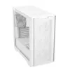 Caixa de PC ASUS A21 PLUS Micro ATX branco — suporta Micro ATX/Mini-ITX, 3 ventoinhas frontais de 120mm, 1 ventoinha traseira de 120mm, radiador frontal de 360mm, GPU até 380 mm