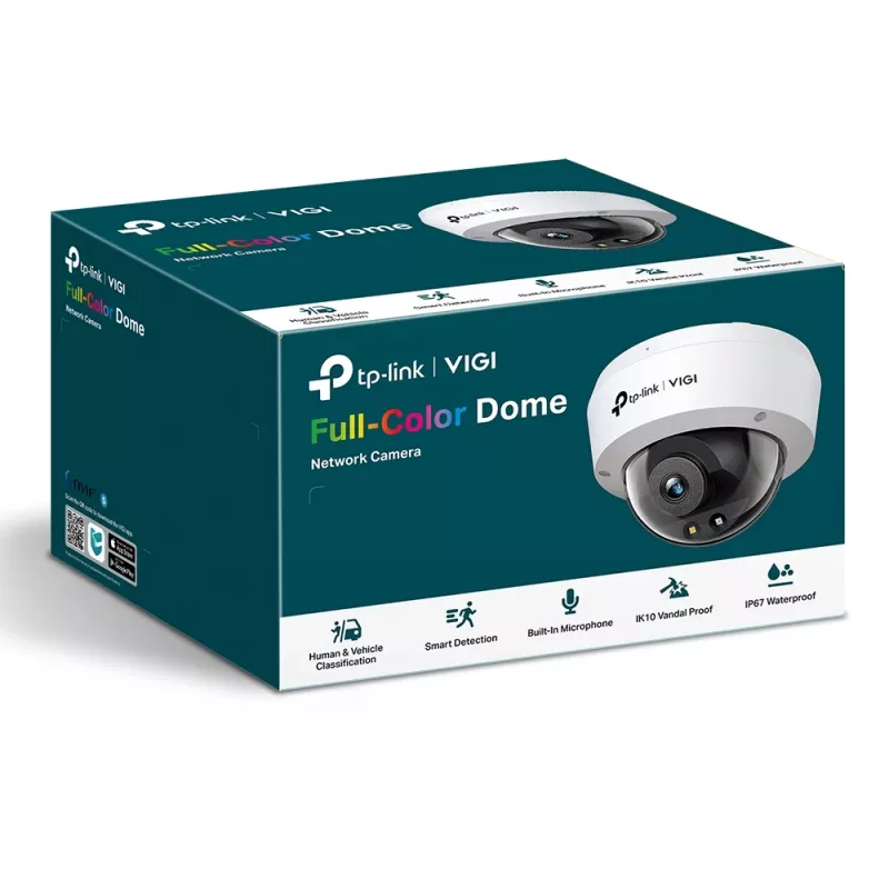 Câmara de vigilância IP TP-Link VIGI Dome Full-Color 4MP