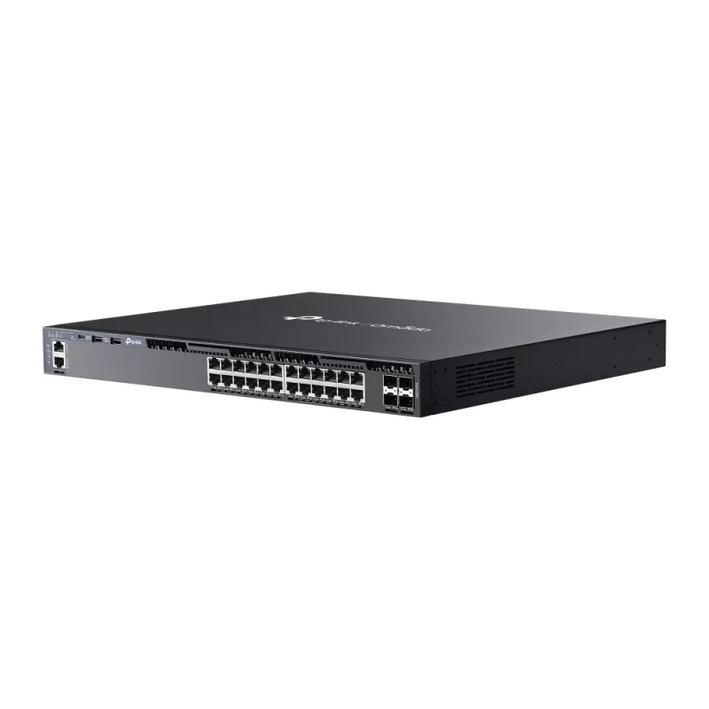 TP-Link Omada Switch gerido L3 empilhável Gigabit de 24 portas com 4 slots 10G