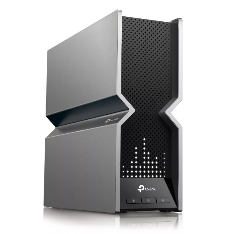 TP-Link Archer BE19000 Router Tri-Band Wi-Fi 7, Wi-Fi 7 (802.11be), Tri-Band (2,4 GHz / 5 GHz / 6 GHz), Ethernet LAN, Preto, Aço inoxidável, Router de secretária