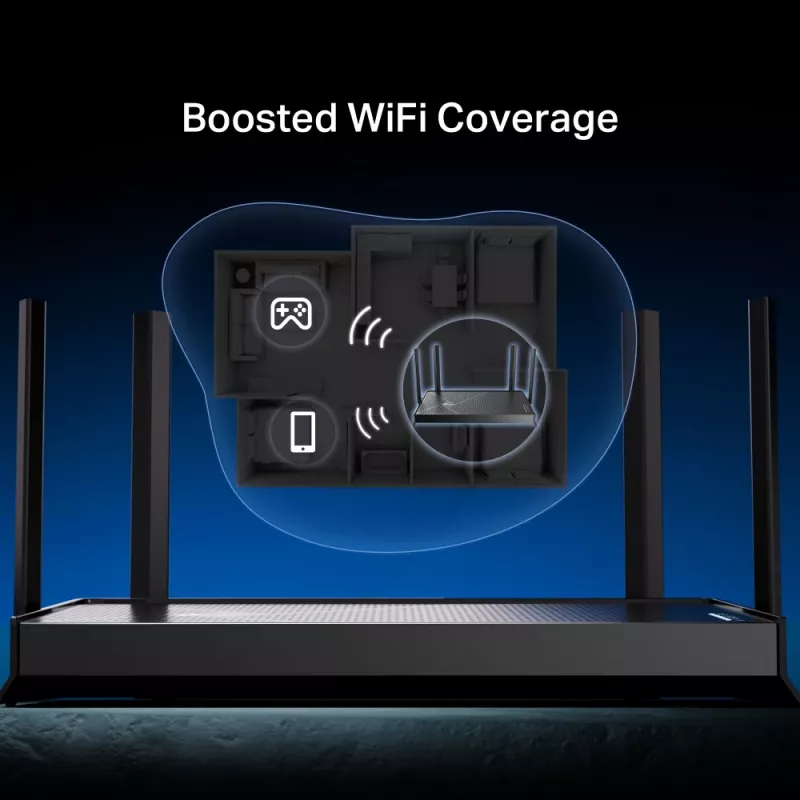 Router Wi-Fi TP-Link Archer BE230 2,5 Gigabit Ethernet Banda dupla (2,4 GHz / 5 GHz) Preto