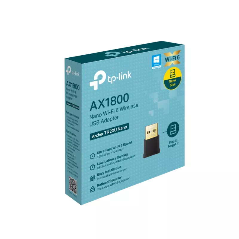 Adaptador USB Wi-Fi 6 TP-Link Archer AX1800 Nano