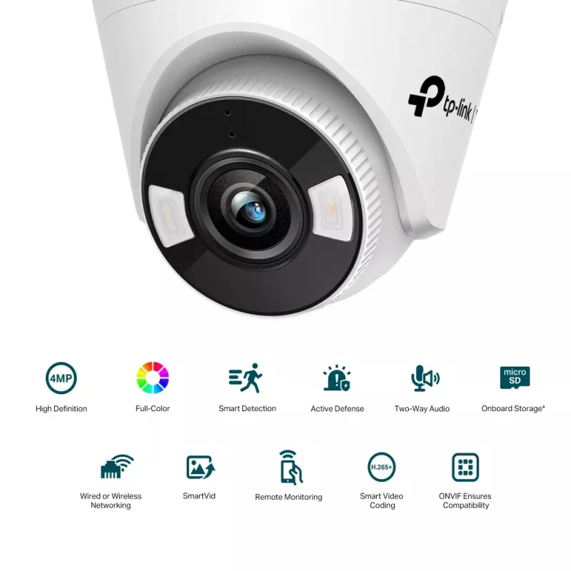 Câmara de vigilância IP TP-Link VIGI C440(4mm) Turret Interior e exterior 2560 x 1440 pixels Teto