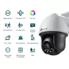 Câmara de rede TP-Link VIGI 4MP Exterior com cor total, rotação/inclinação e ligação de rede