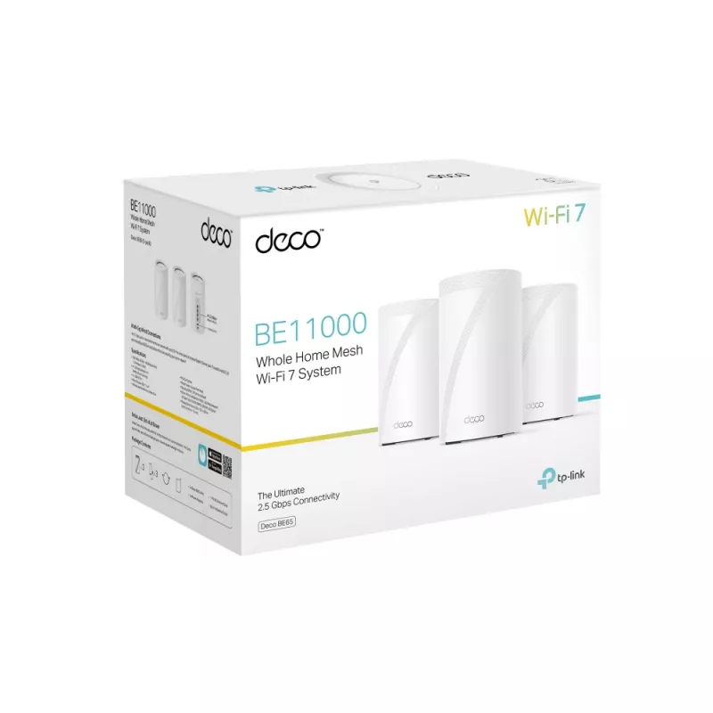 TP-Link BE9300 Whole Home Mesh Wi-Fi 7 System (Tri-Band), Branco
