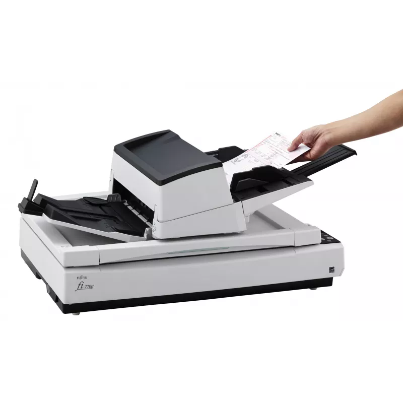 Scanner de mesa e alimentador Ricoh fi-7700 600 x 600 DPI A3 preto, branco