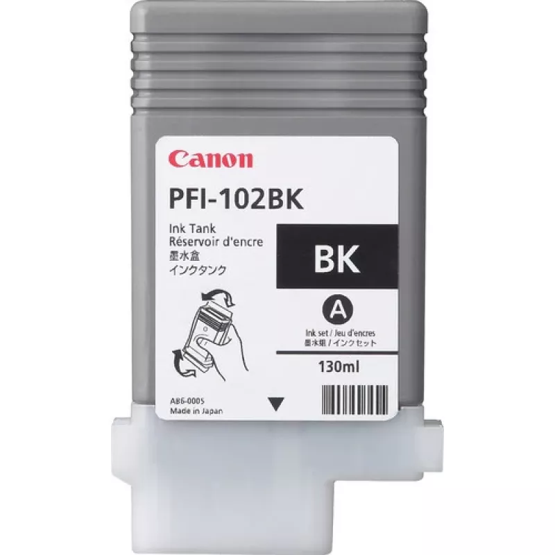 Cartucho de tinta Canon PFI-102BK original preto