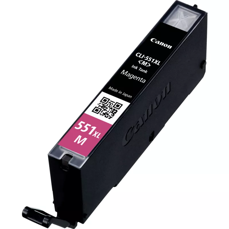 Tinteiro Canon CLI-551XL magenta de alta capacidade, rendimento elevado (XL), cores fotográficas: magenta, tinta à base de corante, 1 unid., 660 páginas, embalagem individual