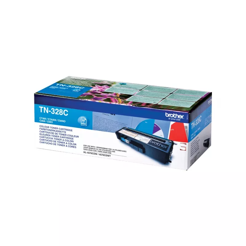 Brother TN-328C toner 1 unid. original ciano