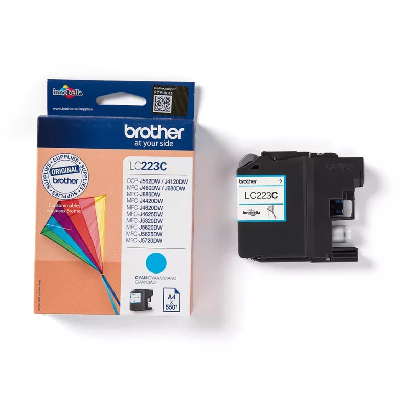 Brother LC223C tinteiro, 1 unid., original, ciano
