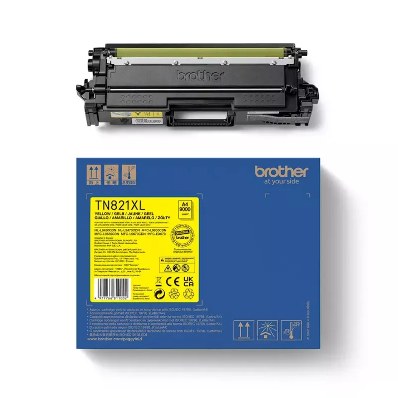 Brother TN-821XLY toner 10000 páginas amarelo