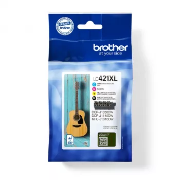Brother LC-421XLVAL PagePack 4 unid. original alto rendimento (XL) preto, ciano, magenta, amarelo