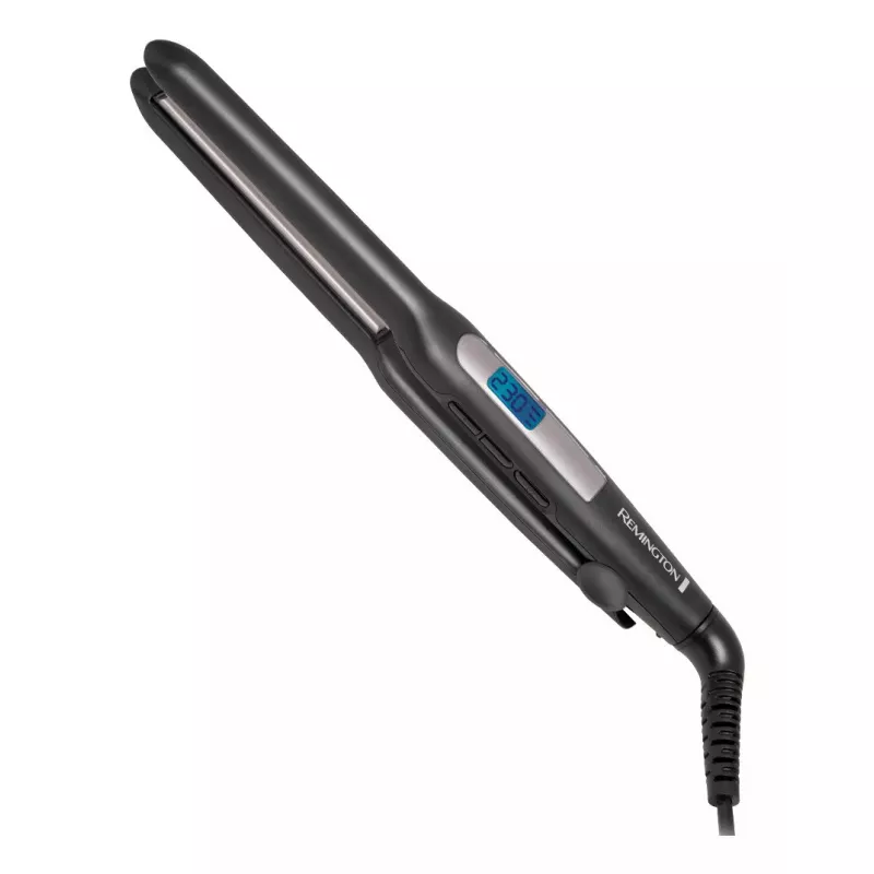 Prancha de cabelo Remington S5515 — 9 níveis de calor, placas de cerâmica, 120–240V, preta