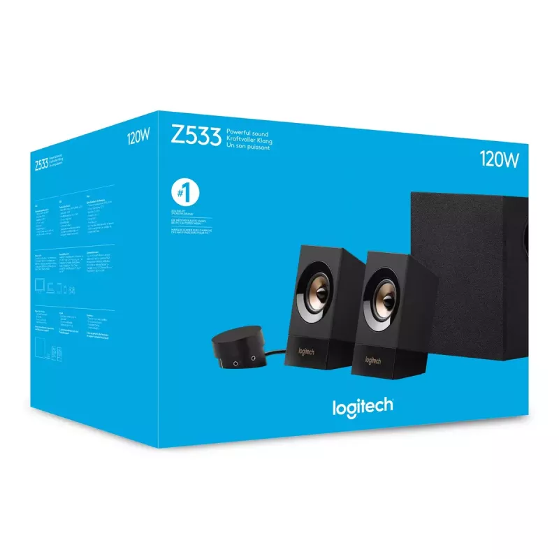 Logitech altifalantes multimédia z533, 60 W