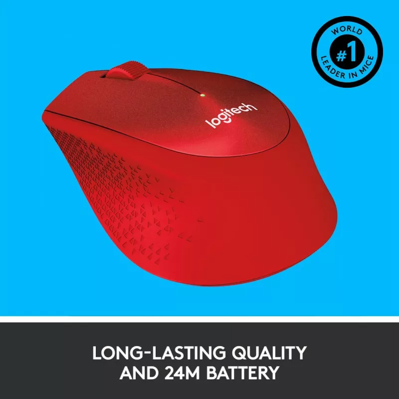 LOGITECH M330 Silent Plus vermelho