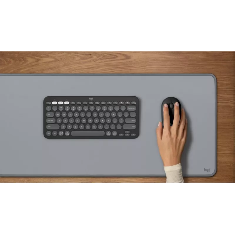 Rato Logitech M350S preto USB ótico sem fios