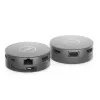 DELL Pro Hub de viagem USB-C 7 em 1 - DA310, com fios, USB 3.2 Gen 2 (3.1 Gen 2) Type-C, 10,100,1000 Mbit/s, prateado, 3840 x 2160 píxeis, 1920 x 1080 píxeis