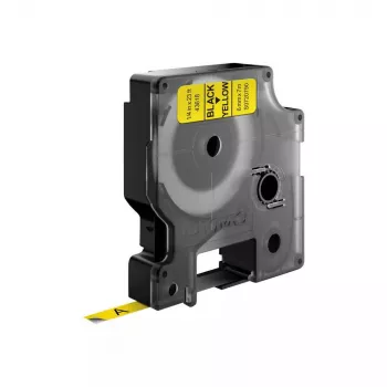 Etiquetas DYMO Authentic D1 | impressão preta sobre fita amarela | 6 mm x 7 m | etiquetas autoadesivas para impressoras de etiquetas LabelManager | fabricadas na Europa
