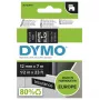 Etiquetas DYMO D1 originais | impressão branca sobre fita preta | 12 mm x 7 m | etiquetas autoadesivas para impressoras de etiquetas LabelManager | fabricadas na Europa